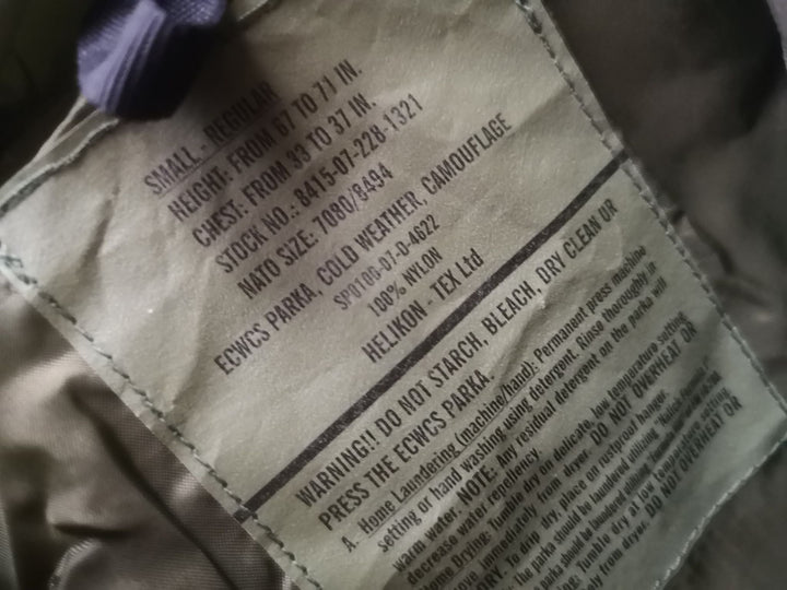 Like New US Woodland ECWS Goretex Waterproof Parka
