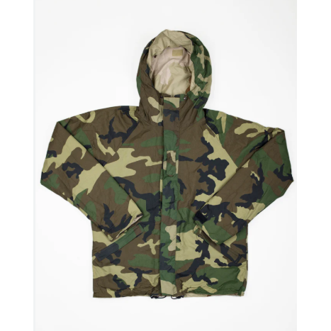 Camouflage jacket on a white background