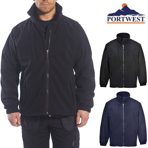 Portwest Mens BuildTex Laminated Fleece Jacket-0