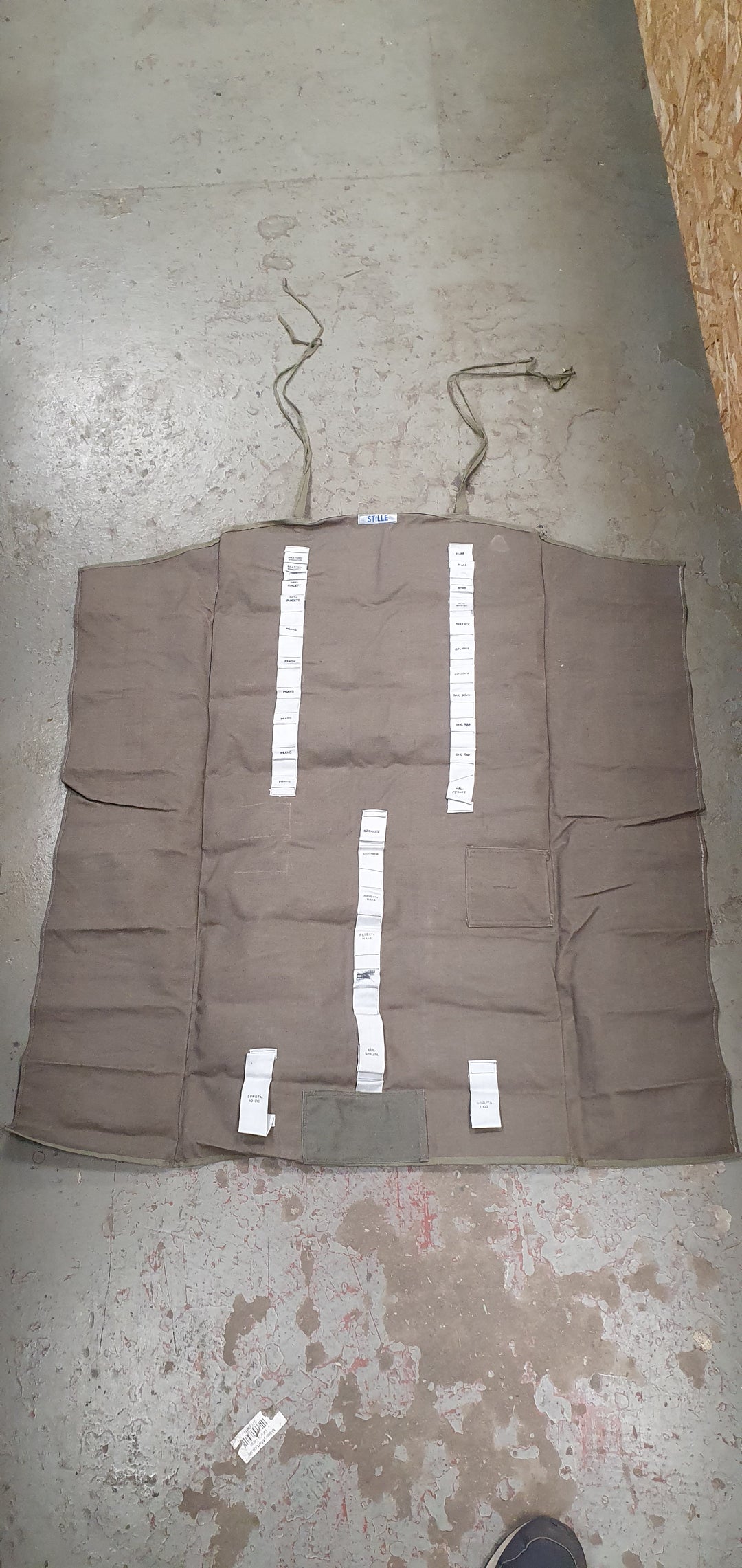 Swedish army tool roll XLarge- Grey