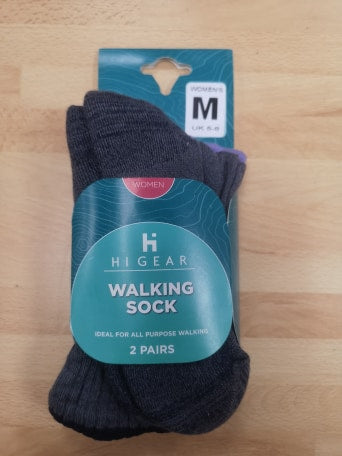 Womens 2pk Walking socks  size 5 to 8