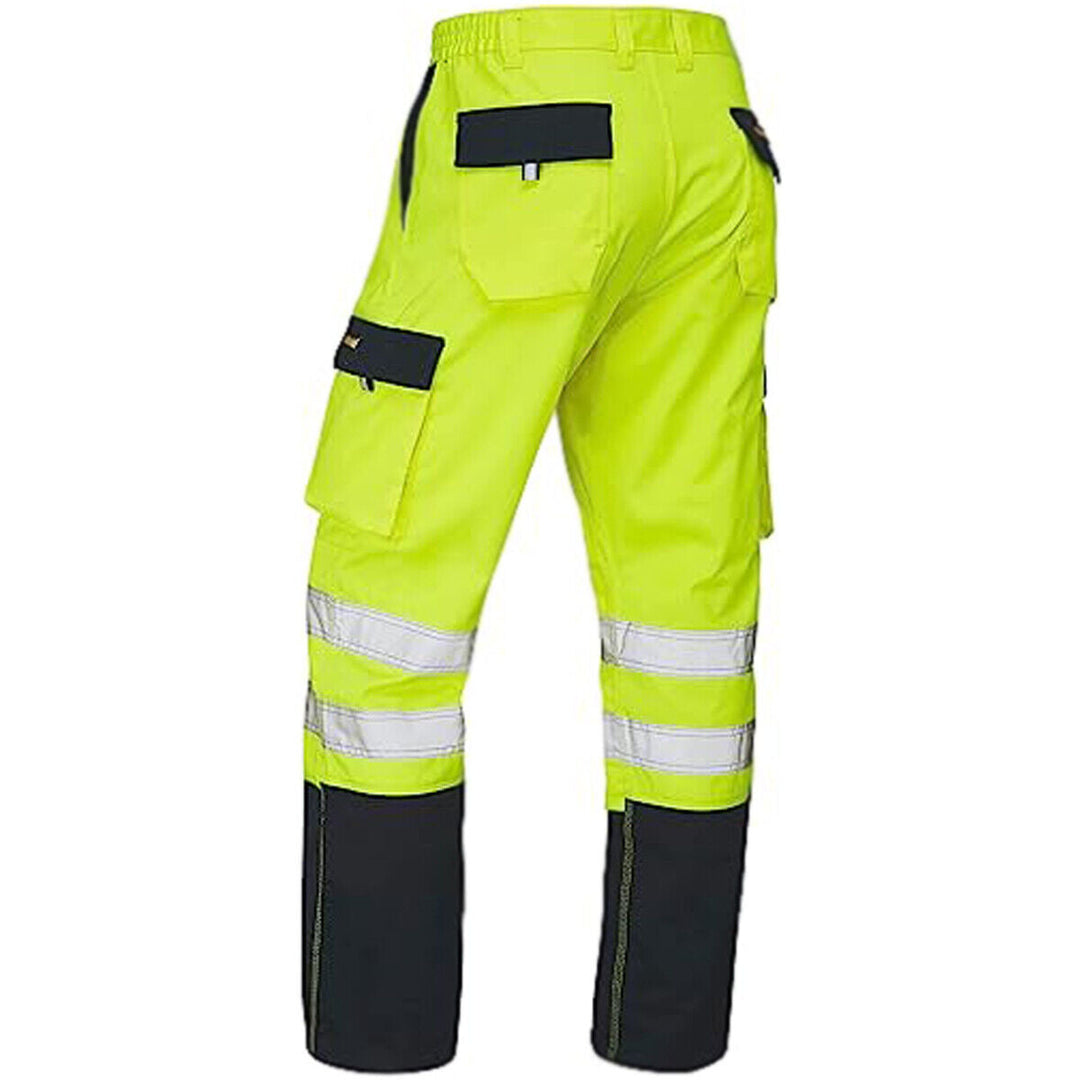 Mens Hi Vis Polycotton Safety Work Trousers - HV039-4