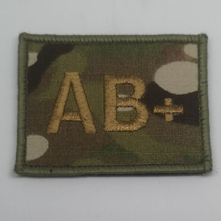 AB+ Military Blood Group Patch Multicam®