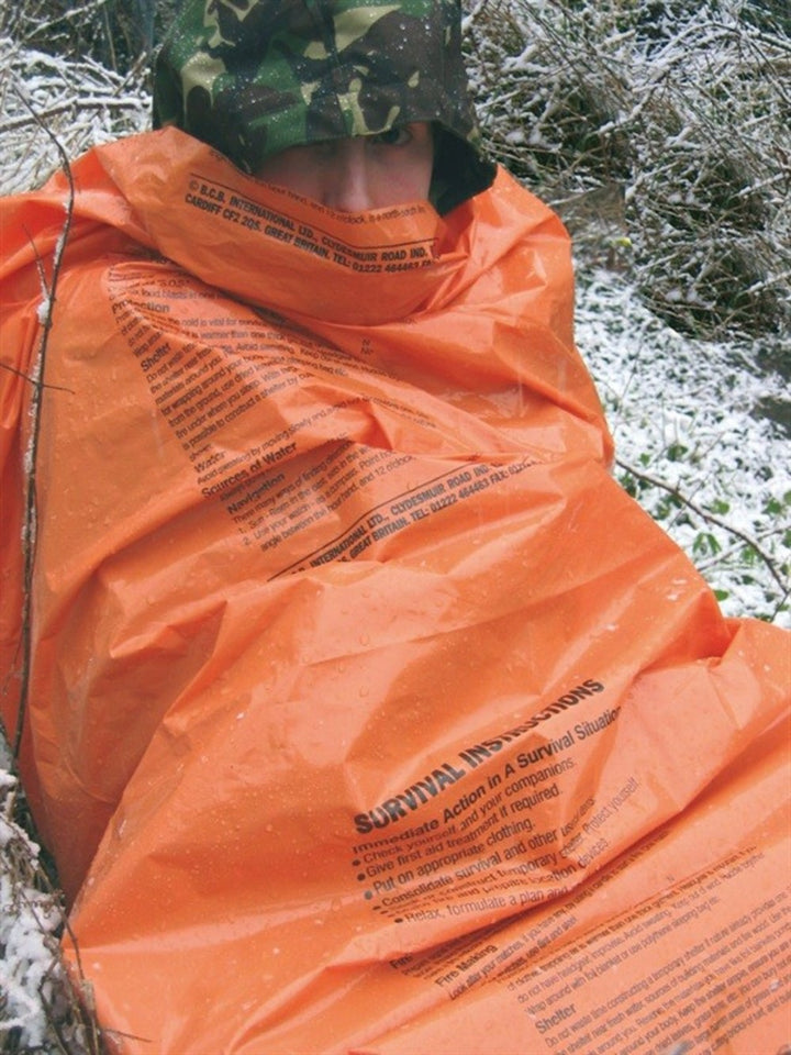 Orange Printed Survival Bag