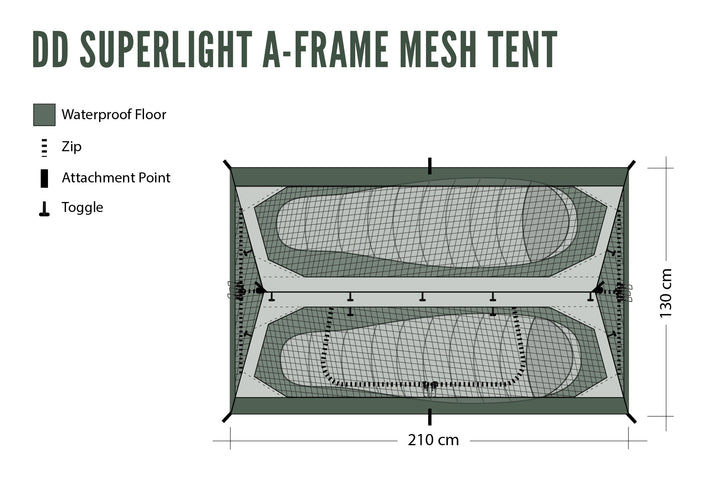 DD SuperLight - A-Frame - Mesh Tent