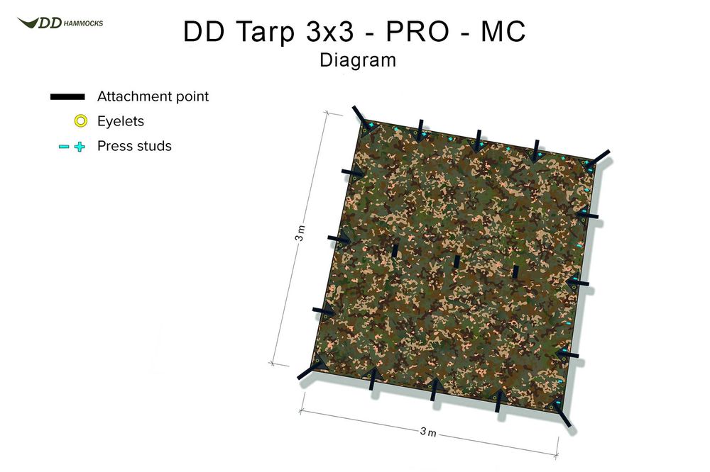 DD Hammocks 3x3 Tarp Pro MC