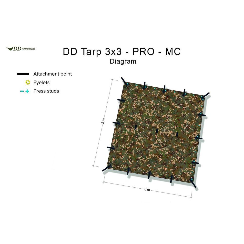 dd hammocks tarp 3x3 pro DD Hammocks 3x3 Tarp Pro MC – MilitaryMart
