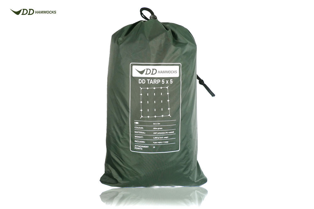 DD Hammocks 5 x 5 tarp Olive Green