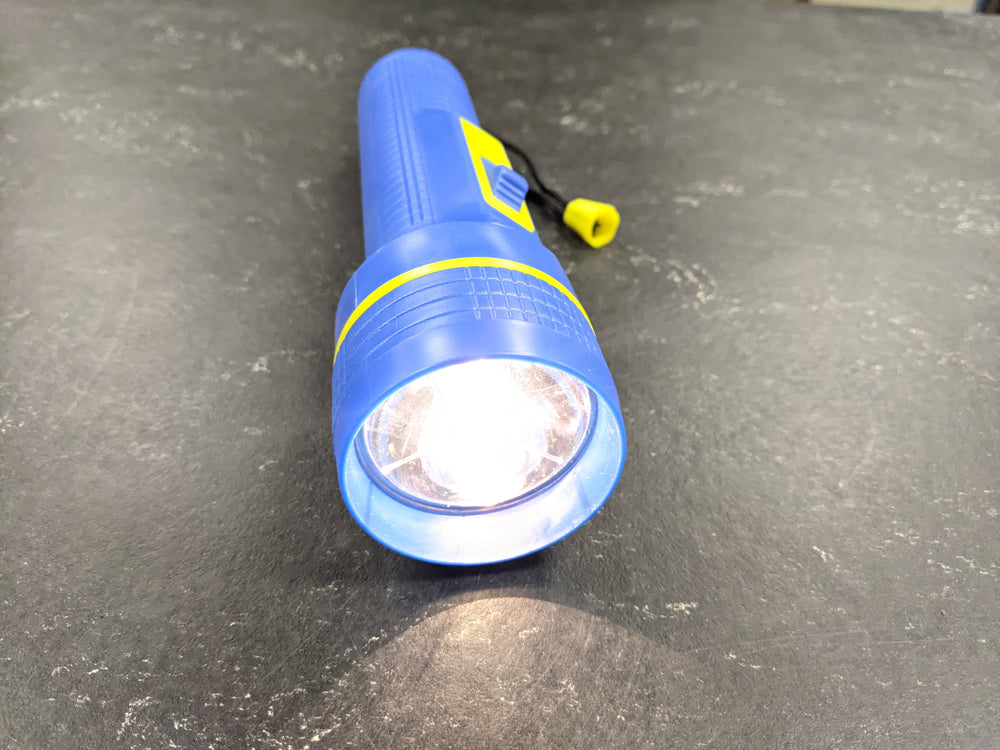 Blue 2 D Cell Torch