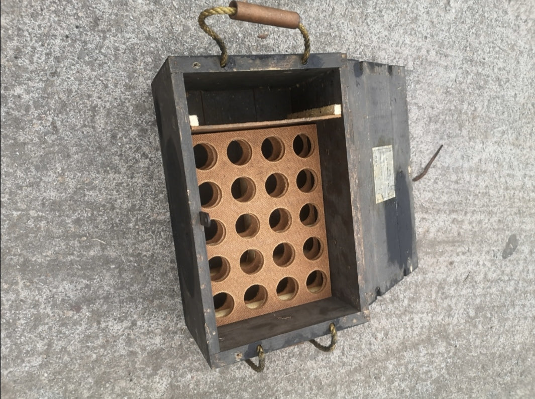 Swedish Army Vintage Wooden Ammo Box