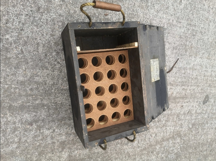 Swedish Army Vintage Wooden Ammo Box