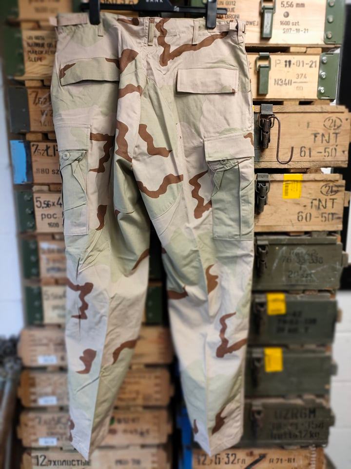 Genuine US Army Tri Colour Desert Trousers - Unissued