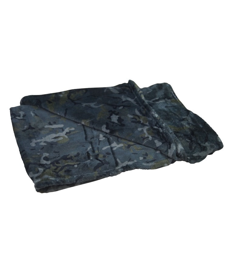 Black BTP Camo Fleece Blanket 150x100cm