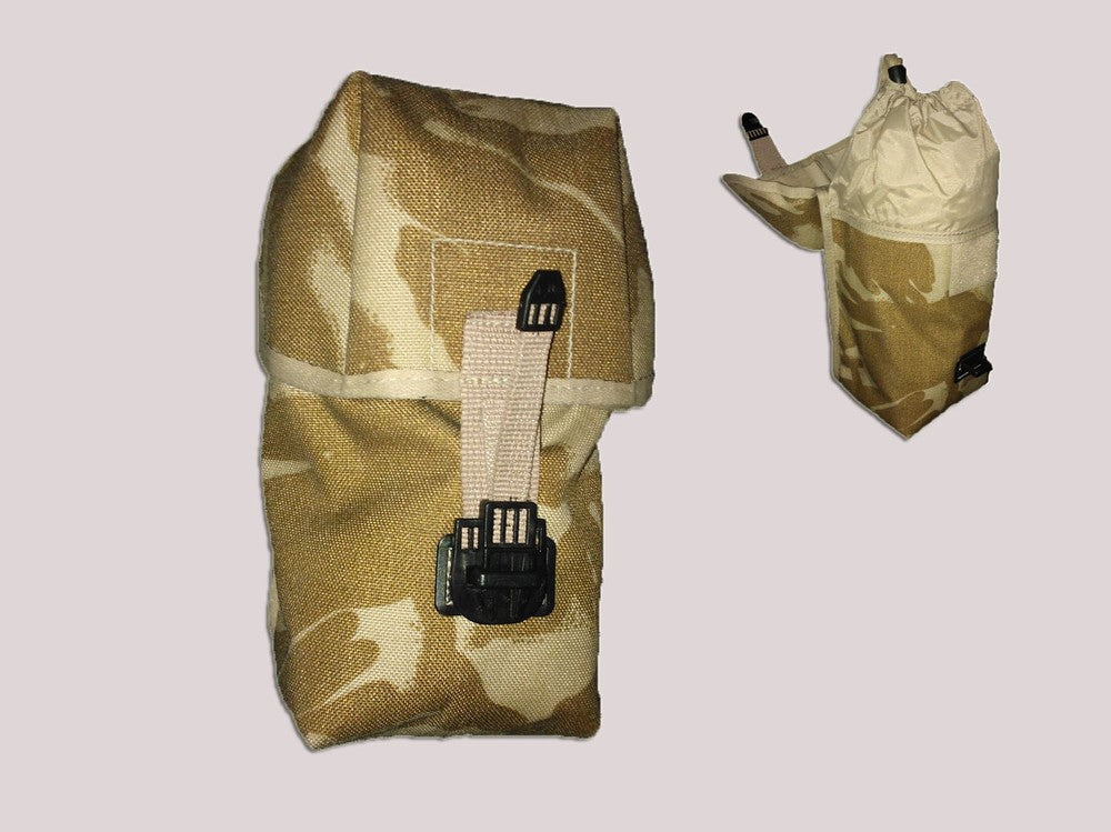 British Army Desert Utility Pouch with storm closure