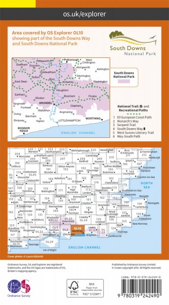 Arundel & Pulborough OS Explorer OL10