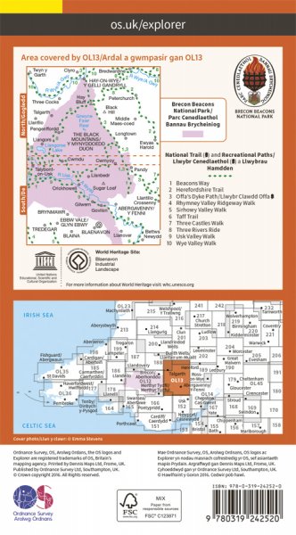 Brecon Beacons National Park (Eastern Area) OS Explorer OL13