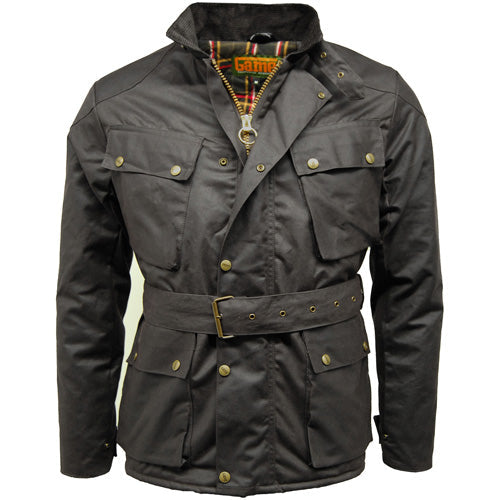 Game Speedway Quilted Wax Biker Jacket-1