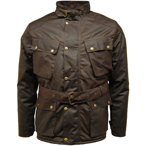 Game Speedway Quilted Wax Biker Jacket-4