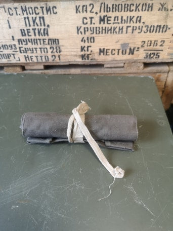 Swedish army tool roll bestick - Grey