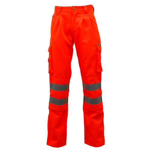 Standsafe HV023 Hi Vis Polycotton Work Trousers-1