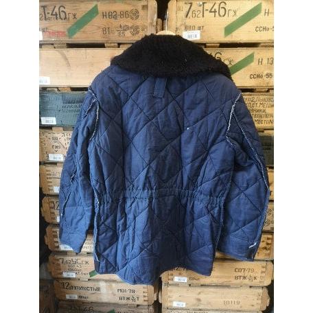 Hungarian Army Quilted Liner with Collar - Blue