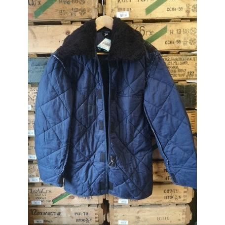 Hungarian Army Quilted Liner with Collar - Blue