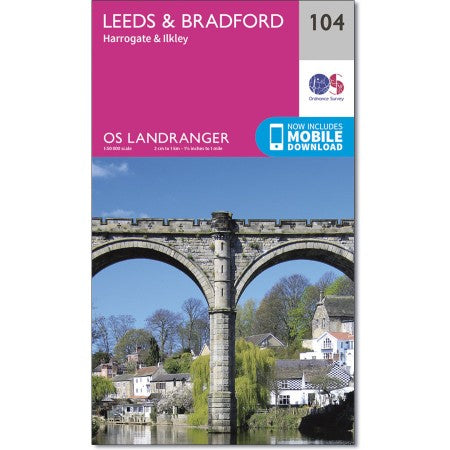 Leeds & Bradford OS Landranger 104