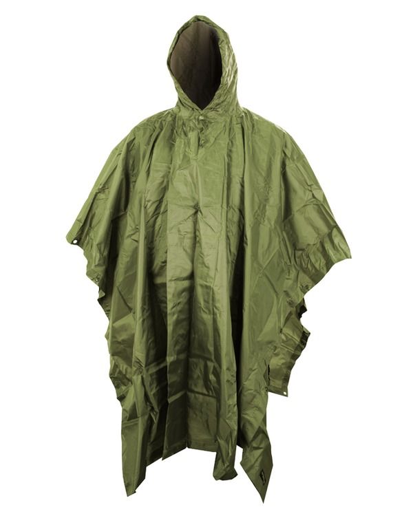 Olive Green Lightweight Poncho