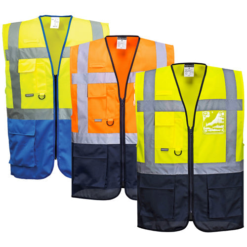 Portwest C476 Warsaw Executive Hi Vis Vest-0