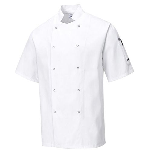 Portwest C733 Cumbria Short Sleeved Chefs Jacket-1