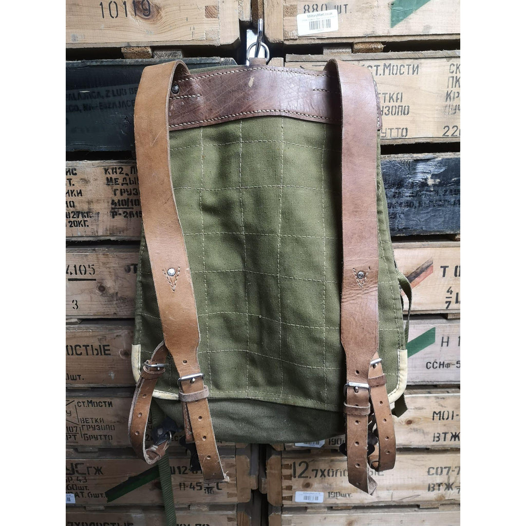 Romanian RSR Army Vintage Rucksack with Helmet Webbing attachment