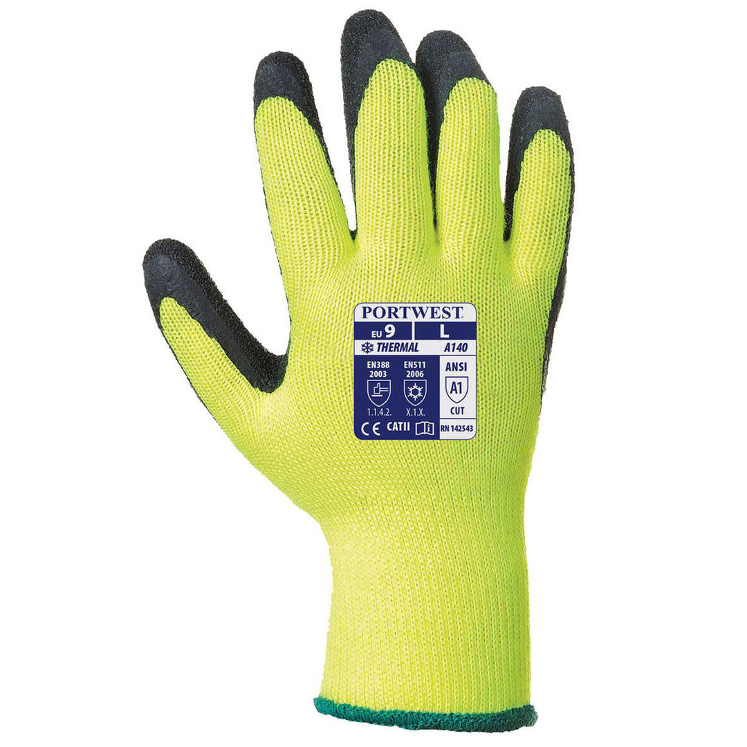 Portwest A140 Thermal Grip Latex Gloves - 12 Pack-6