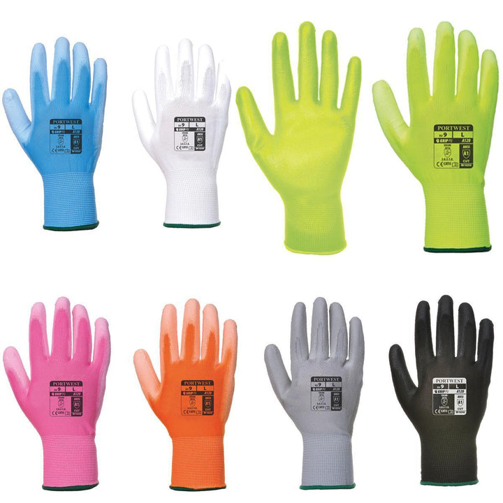 Portwest A120 PU Palm Gloves - 12 Pack-0