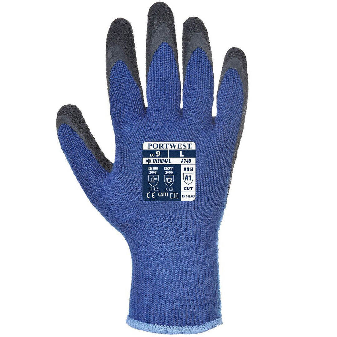 Portwest A140 Thermal Grip Latex Gloves - 12 Pack-7