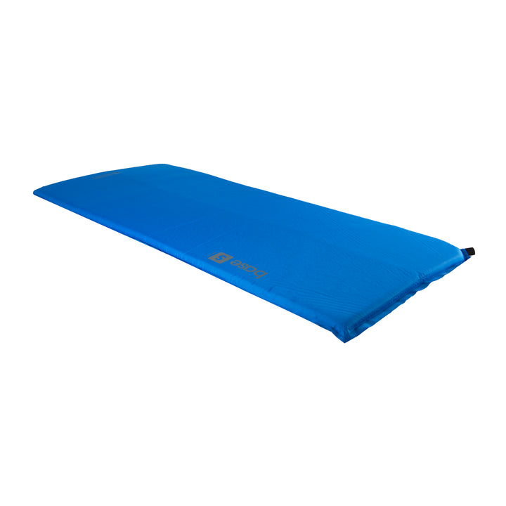 Inflated blue mat