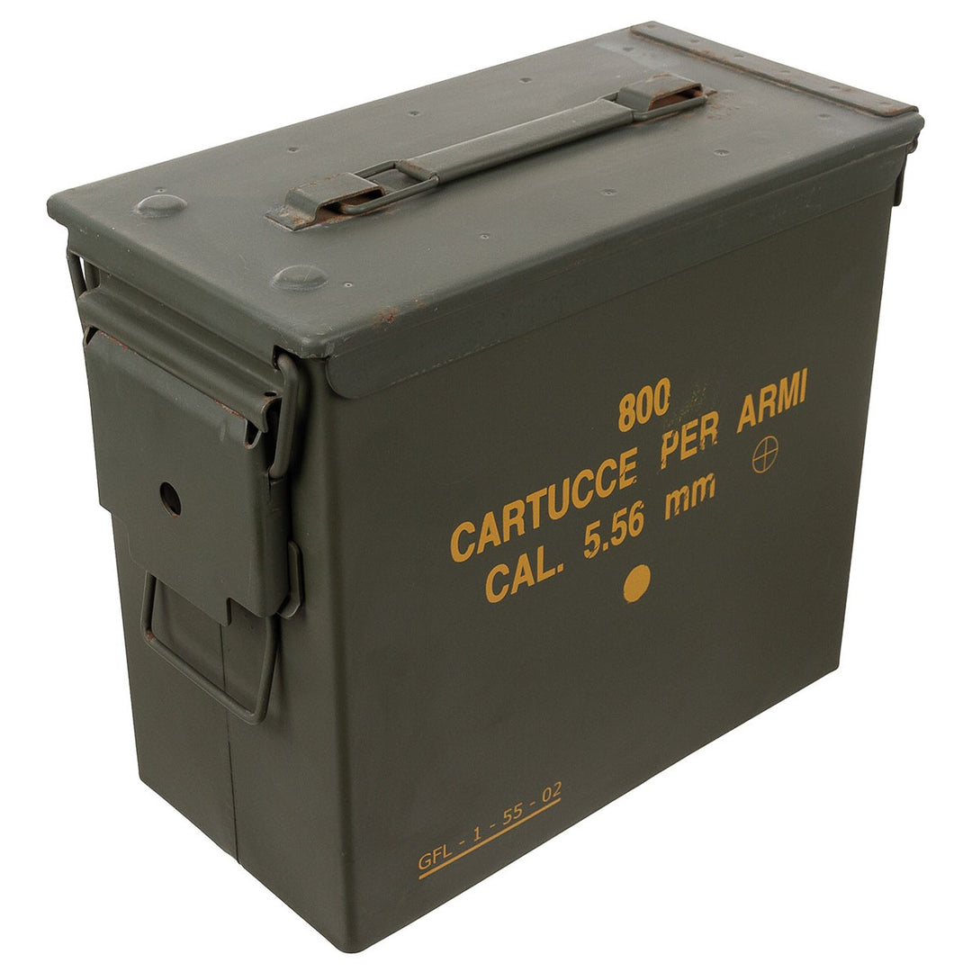 Tall 50 Cal Ammo Tin Grade A