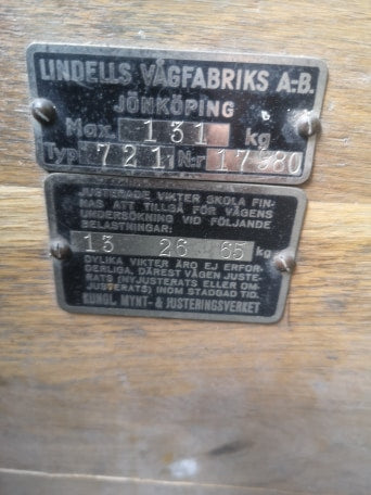 Vintage Swedish Army Sack Scales