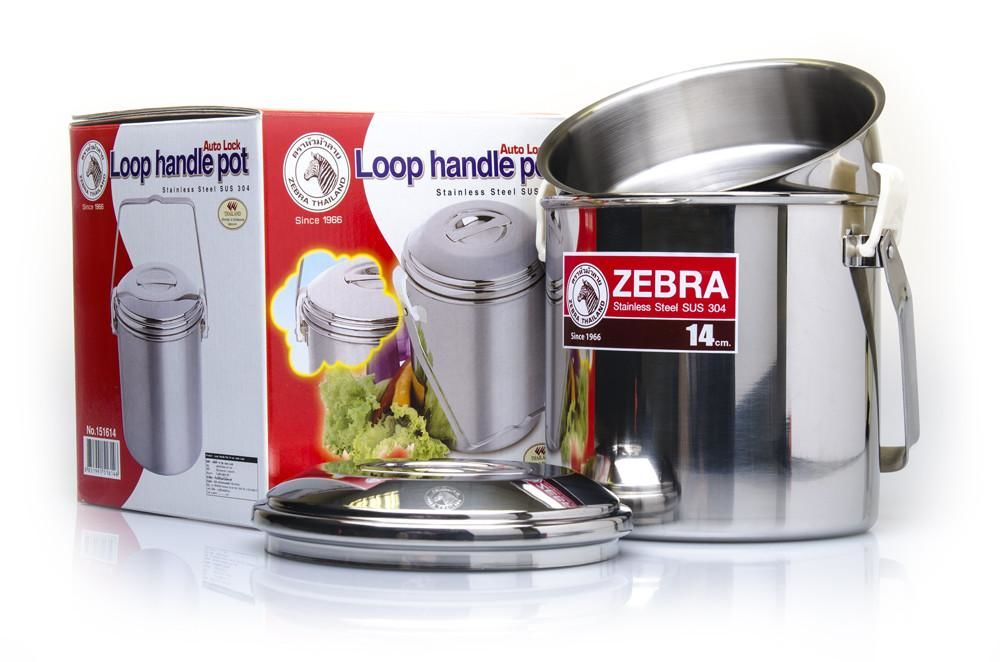 Zebra Head Loop Handle Cooking Pot 14cm Billie